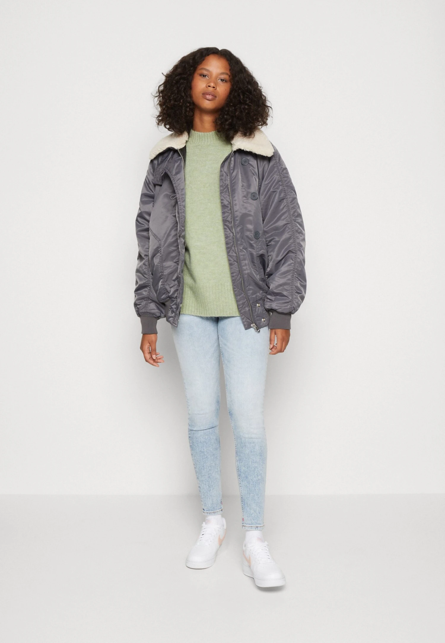 Vero Moda Vmlefile Oversize Boxy - Trui - Reseda Melange 2 Vero Moda Vmlefile Oversize Boxy - Trui - Reseda Melange - Afbeelding 2