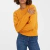 Vero Moda Puffarmel - Trui - Orange Pepper