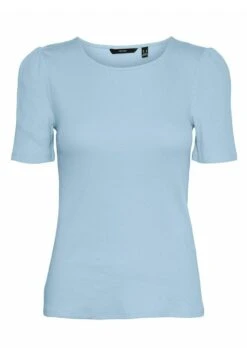 Vero Moda Vmnatasha - T-Shirt Basic - Blue Bell -Vero Moda dc88602b4135450cb43b322a9558b4fc