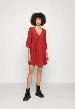 Vero Moda Vmmarcy Short Dress - Jurk - Barn Red