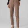 Vero Moda Vmsandy Hr Tapered Noos - Broek - Brown Lentil