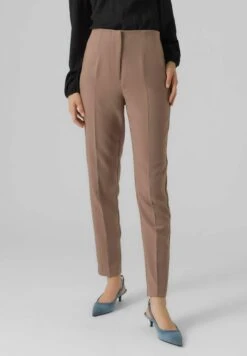 Vero Moda Vmsandy Hr Tapered Noos - Broek - Brown Lentil