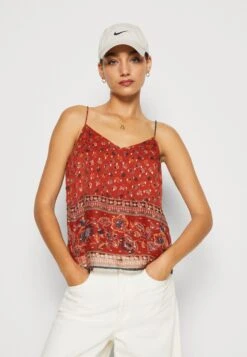 Vero Moda Vmlucy String Singlet Boho- Top - Barn Red -Vero Moda e115e03bd32a49db9c02dd56551ce15a