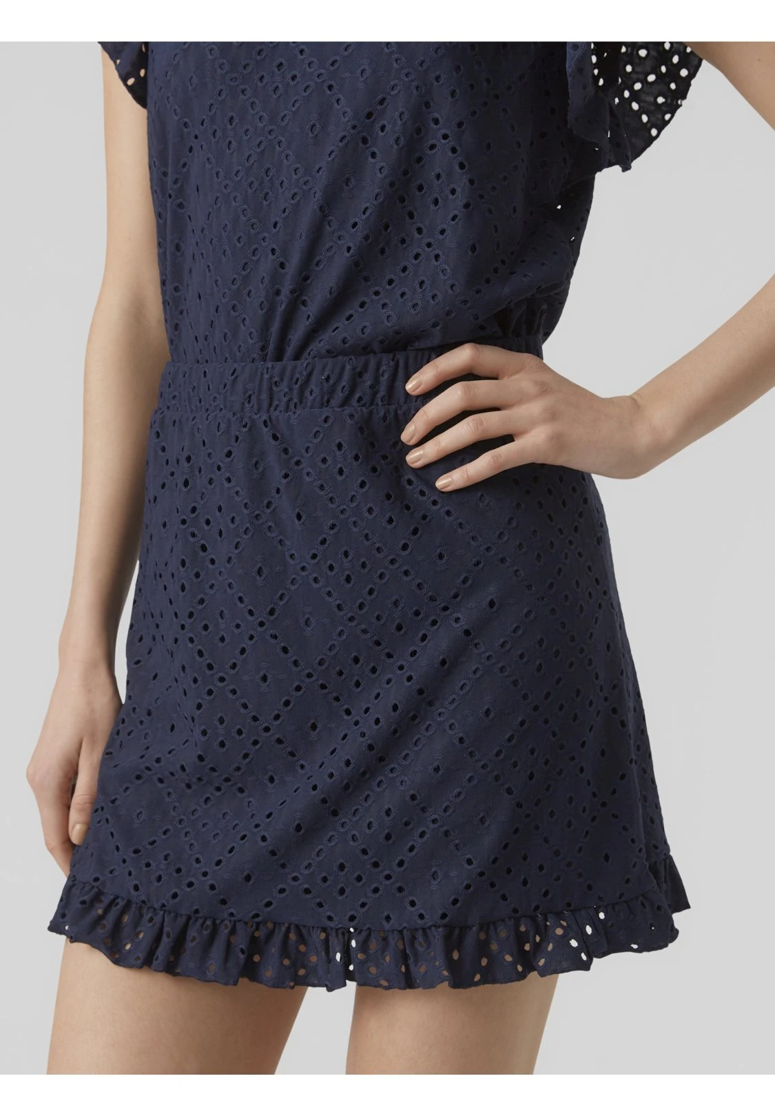 Vero Moda Vmtassa Skirt- Minirok - Navy Blazer 4 Vero Moda Vmtassa Skirt- Minirok - Navy Blazer - Afbeelding 4