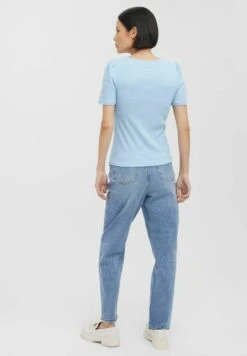 Vero Moda Vmnatasha - T-Shirt Basic - Blue Bell -Vero Moda e2d9f9ade14a49dd9646d64b1381b127