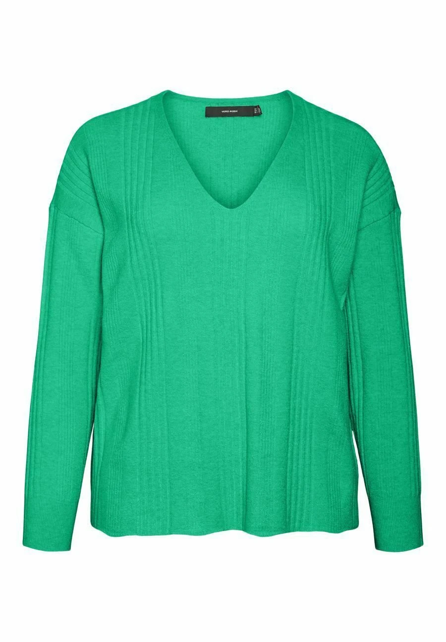 Vero Moda Curve Trui - Bright Green 5 Vero Moda Curve Trui - Bright Green - Afbeelding 5