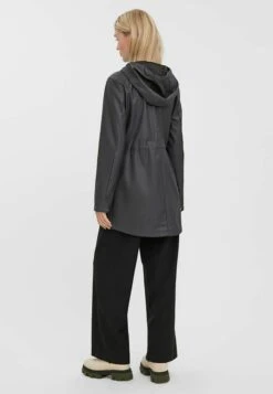 Vero Moda Vmmalou Coated Noos - Parka - Asphalt -Vero Moda e6759c0938e54bc2a4995160afe07f3c