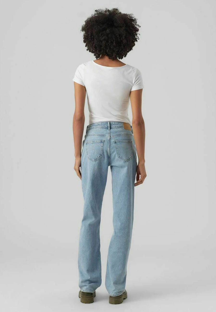 Vero Moda 2 PackMit Kurzen Ärmeln- T-Shirt Basic - Bright White 3 Vero Moda 2 PackMit Kurzen Ärmeln- T-Shirt Basic - Bright White - Afbeelding 3