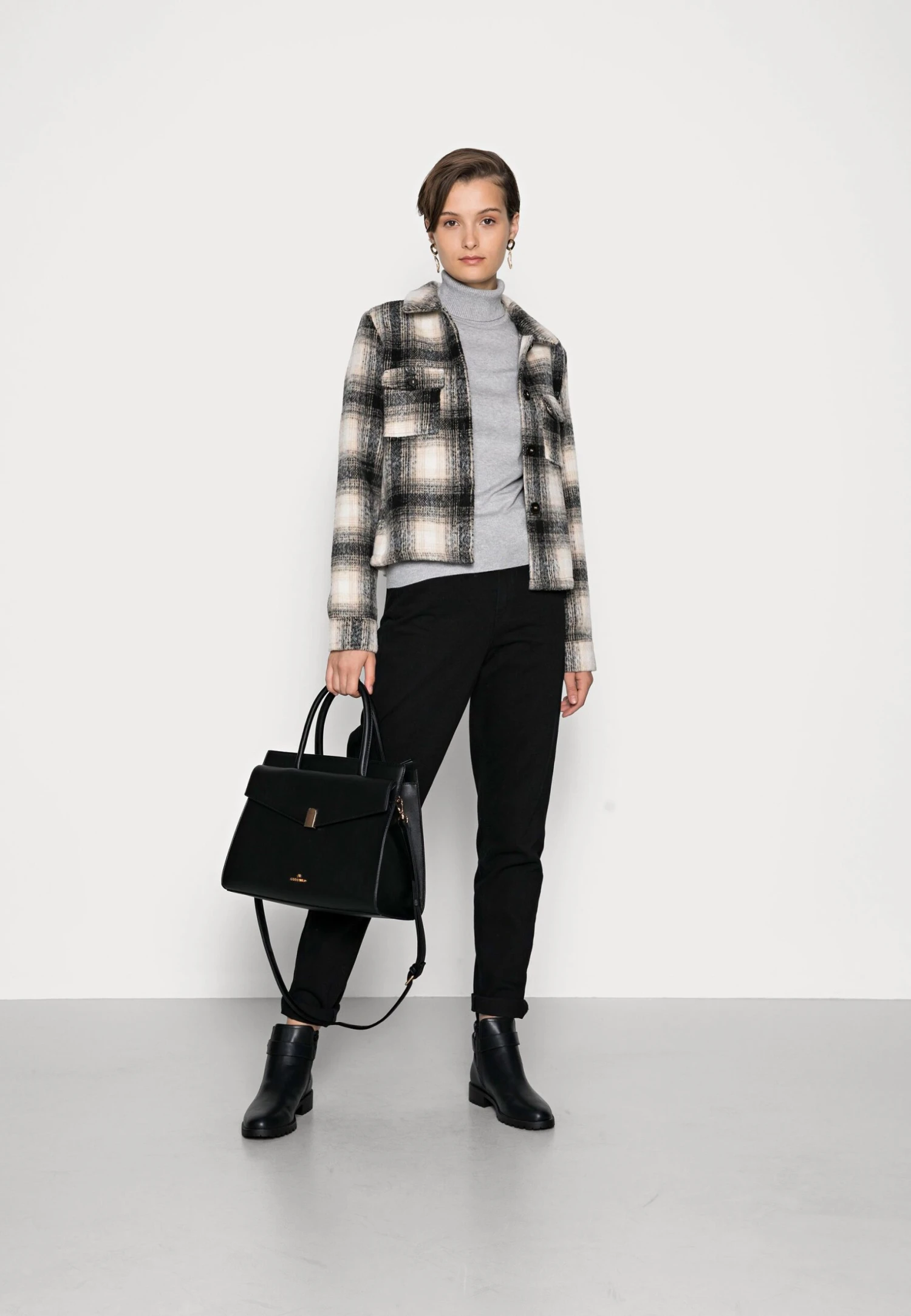 Vero Moda Tall Vmglory Rollneck - Trui - Light Grey Melange 2 Vero Moda Tall Vmglory Rollneck - Trui - Light Grey Melange - Afbeelding 2