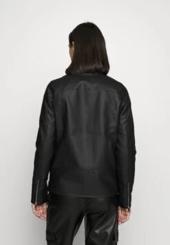 Vero Moda Tall Vmramon Kamma Jacket - Imitatieleren Jas - Black -Vero Moda ec0d0534b5d24c978bcaad96430915b9