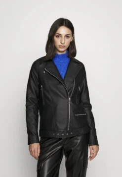 Vero Moda Tall Vmramon Kamma Jacket - Imitatieleren Jas - Black