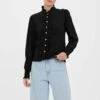 Vero Moda Gerüschtes - Overhemdblouse - Black