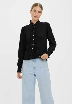 Vero Moda Gerüschtes - Overhemdblouse - Black