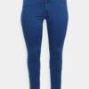 Vero Moda Curve Vmrudy Slim- Slim Fit Jeans - Meidum Blue Denim