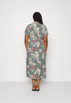 Vero Moda Curve Vmceasy Long Shirt Dress - Blousejurk - Laurel Wreath/Lily -Vero Moda f5d30c5383914ca2b3338b18a138182f