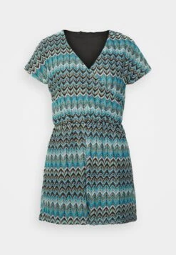 Vero Moda Vmdicte Ss Playsuit Jrs - Jumpsuit - Caneel Bay Pattern:Cocoa Brown + Irish Cream + Etc