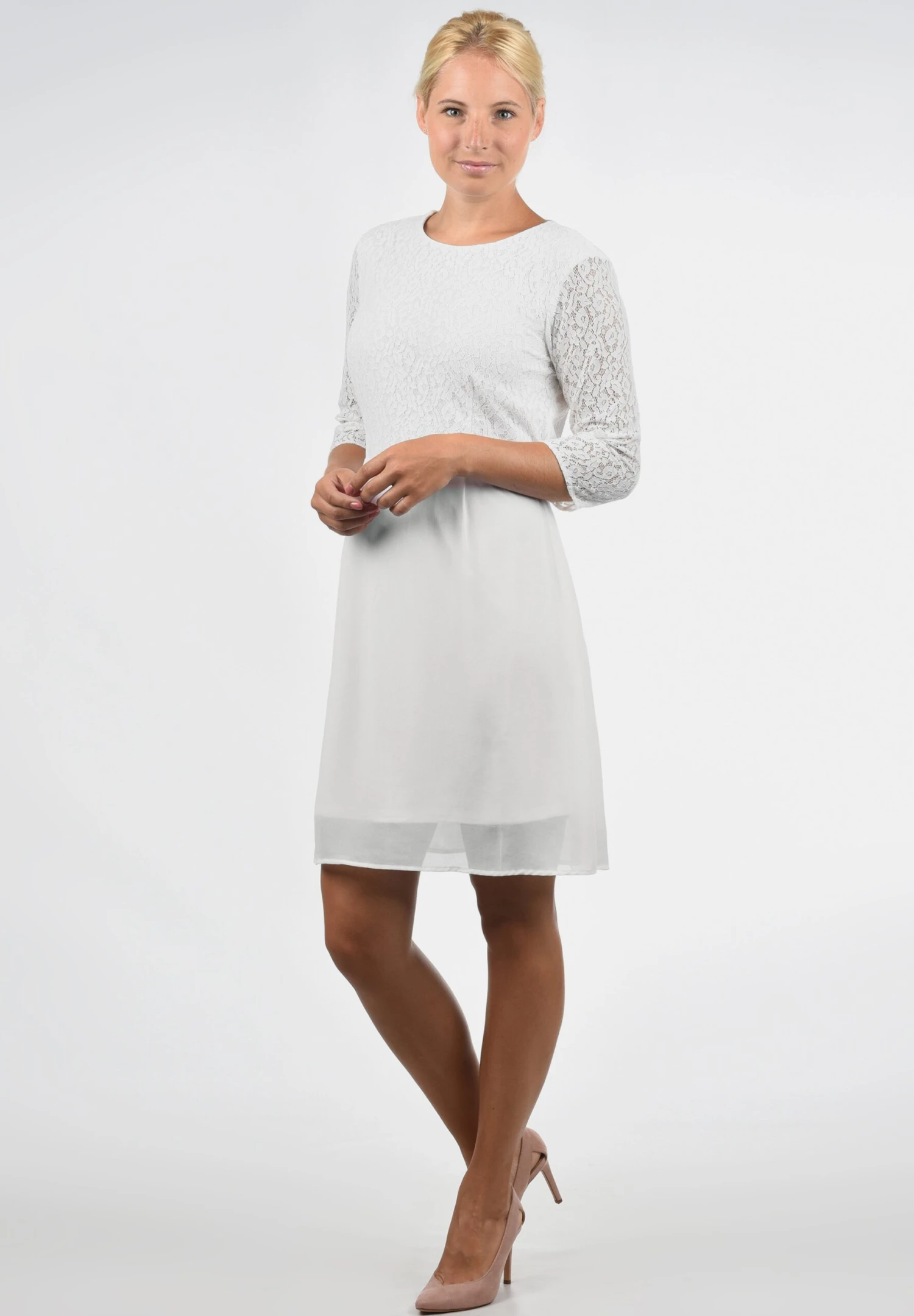 Vero Moda Spitzenkleid Eve - Cocktailjurk - Snow White 1 Vero Moda Spitzenkleid Eve - Cocktailjurk - Snow White