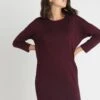 Vero Moda Vmglory Vipe Aura Dress - Gebreide Jurk - Winetasting