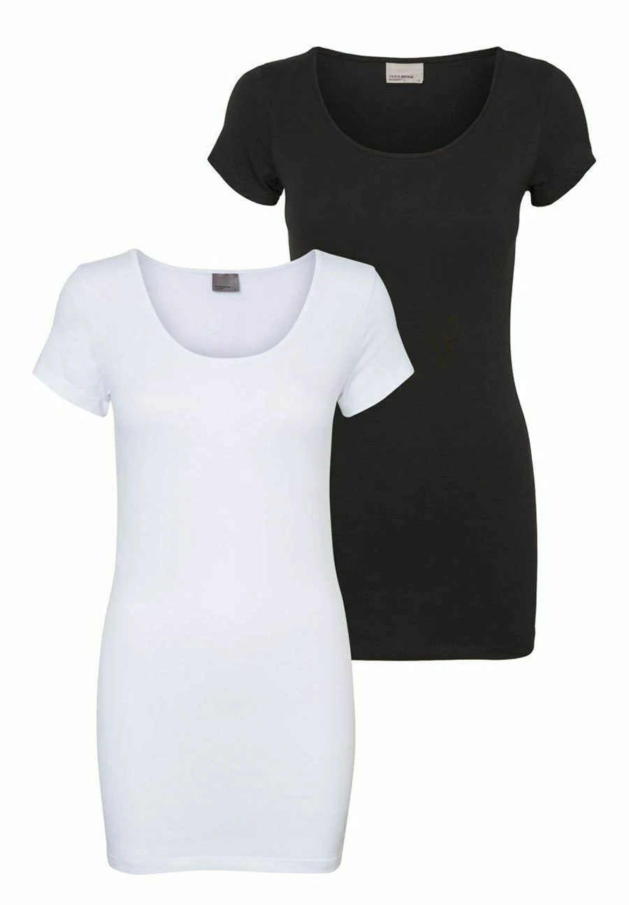 Vero Moda 2 PackMit Kurzen Ärmeln- T-Shirt Basic - Bright White 6 Vero Moda 2 PackMit Kurzen Ärmeln- T-Shirt Basic - Bright White - Afbeelding 6